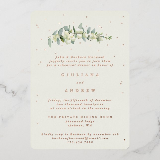 Cream Snowberry+Eucalyptus Wedding Rehearsal (Front)