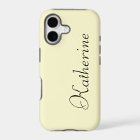 Cream Solid Colour | Minimalist Name