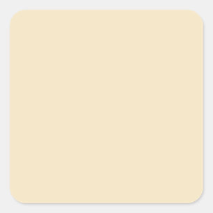 Cream  Square Sticker