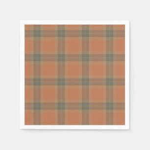 Cream Tartan Paper Napkins