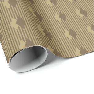 Cream Tea Diamonds Wrapping Paper