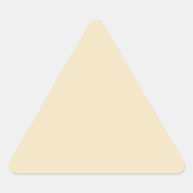 Cream  Triangle Sticker (Front)