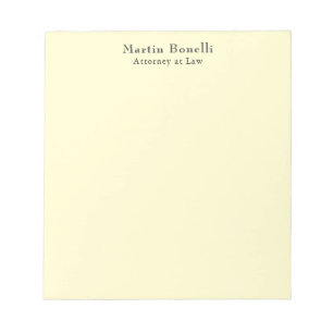 Cream Unique Classic Personalised Custom Own Name Notepad
