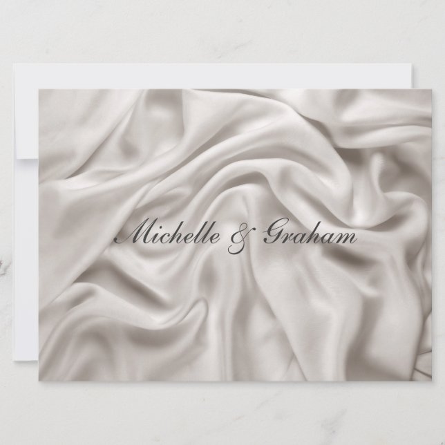 Cream Wedding Invitation  Set (Front)