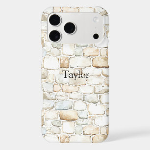 Cream White Grey Faux Stones  