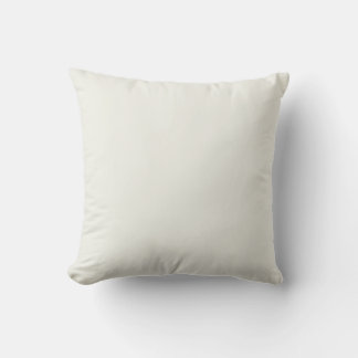 Cream White Solid Colour Cushion
