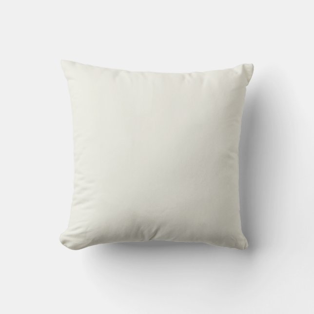Cream White Solid Colour Cushion (Front)