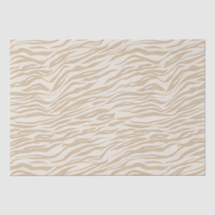 Cream Zebra Print Tissue Paper