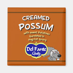 Creamed Possum soup can label magnet