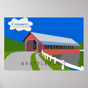 Creamery Covered Bridge Poster