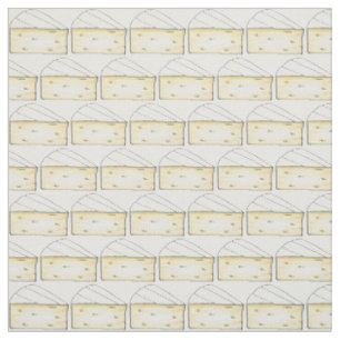 Creamy Brie Cheese Wedge French Food Cooking Chef Fabric