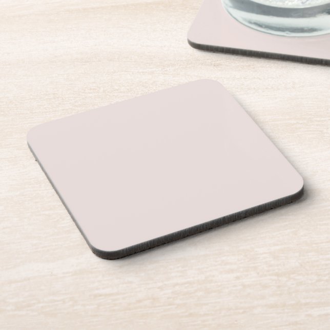 Creamy Coconut Neutral Solid Colour Print Coaster (Left Side)