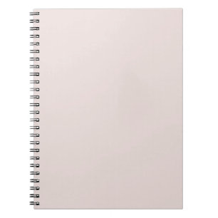 Creamy Coconut Neutral Solid Colour Print Notebook