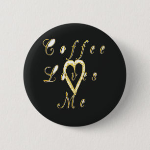 Creamy Coffee Lovers Design 6 Cm Round Badge