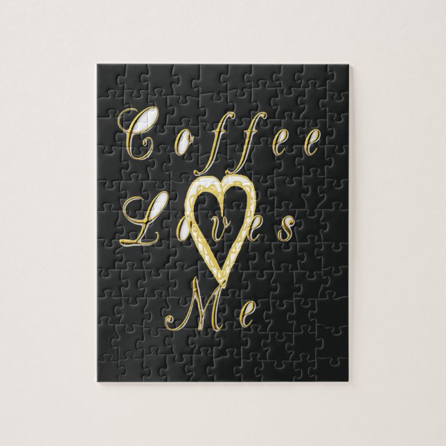 Creamy Coffee Lovers Design Jigsaw Puzzle (Vertical)