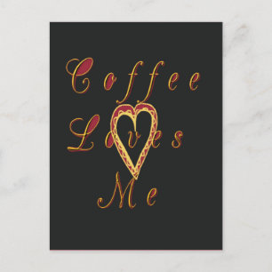 Creamy Coffee Lovers Design Postcard