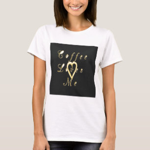 Creamy Coffee Lovers Design T-Shirt