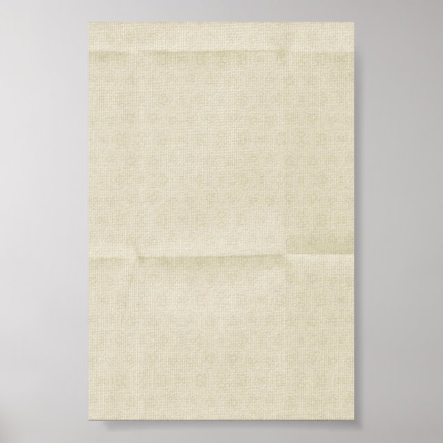 Creamy Creased Canvas background Poster (Front)