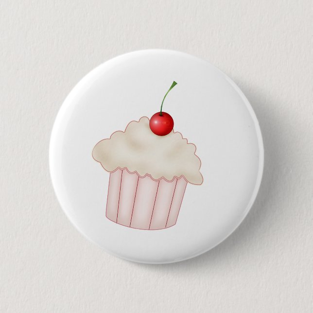 Creamy Cupcake 6 Cm Round Badge (Front)