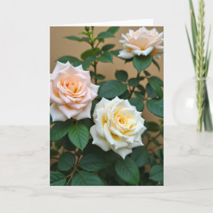 Creamy Garden Mothers Day Card