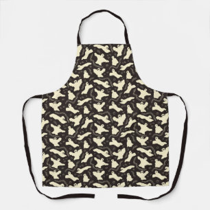 Creamy Ghosts - Halloween pattern. Apron
