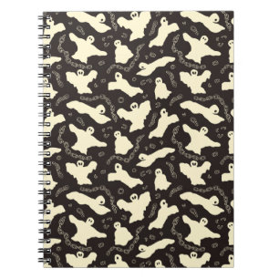 Creamy Ghosts - Halloween pattern. Notebook