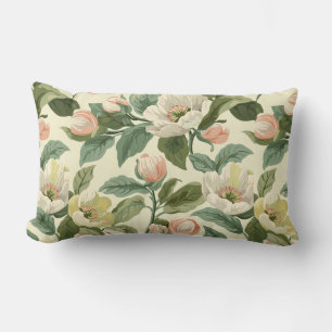 Creamy Magnolia Elegance Lumbar Cushion