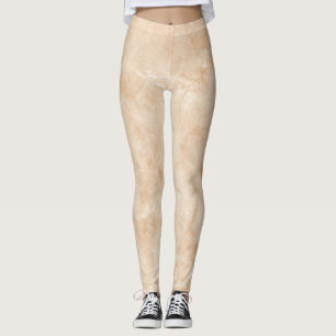 Creamy Marble Texture Leggings
