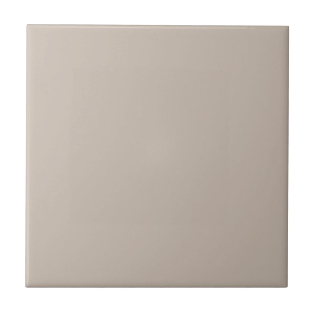Creamy Mushroom Solid Colour Ceramic Tile (Front)