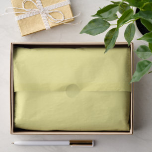 Creamy Pale Pastel Butter Yellow Solid Tissue Paper