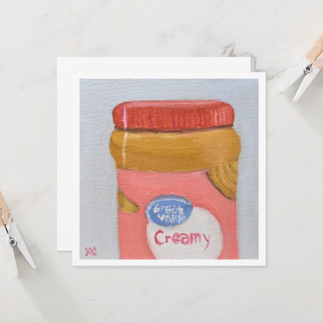 Creamy Peanut Butter Card (Front/Back In Situ)