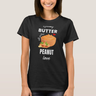 Creamy Peanut Butter Love Jelly Food Graphic T-Shirt