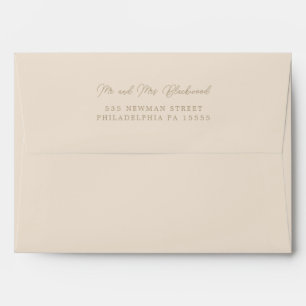 Creamy Return Address Envelope