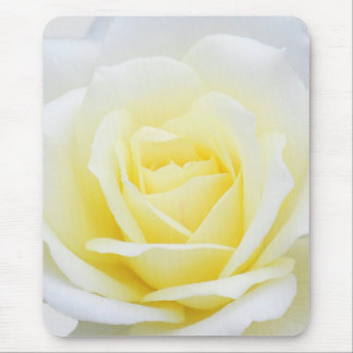 Creamy rose mouse pad