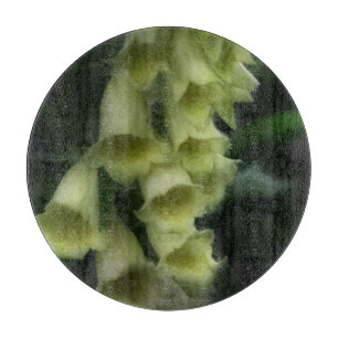 Creamy White Foxglove Flowers Cutting Board