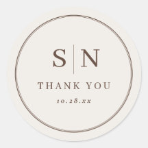 Creamy White Minimal and Chic | Wedding Initial