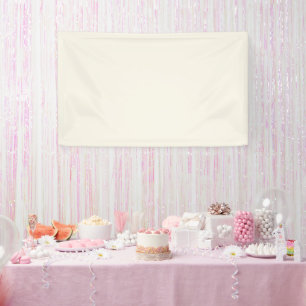 Creamy White Solid Colour Banner