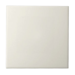 Creamy White Solid Colour Ceramic Tile