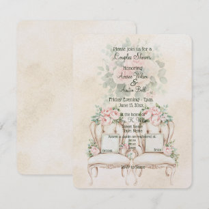 Creamy Yellow Floral Couples Shower