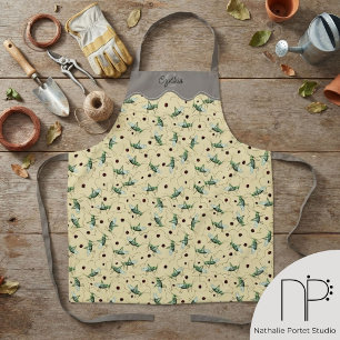 Creamy Yellow Honeybee Gardening Apron