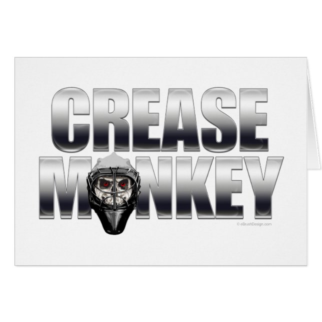 Crease Monkey (Hockey Goalie) (Front Horizontal)