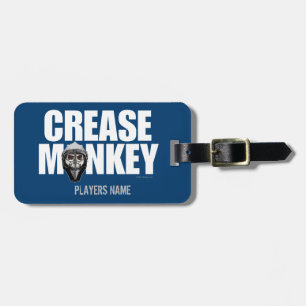 Crease Monkey (Hockey Goalie) Luggage Tag