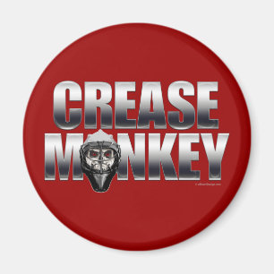 Crease Monkey (Hockey Goalie) Magnet