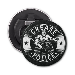Crease Police Hockey Goalie Bottle Opener