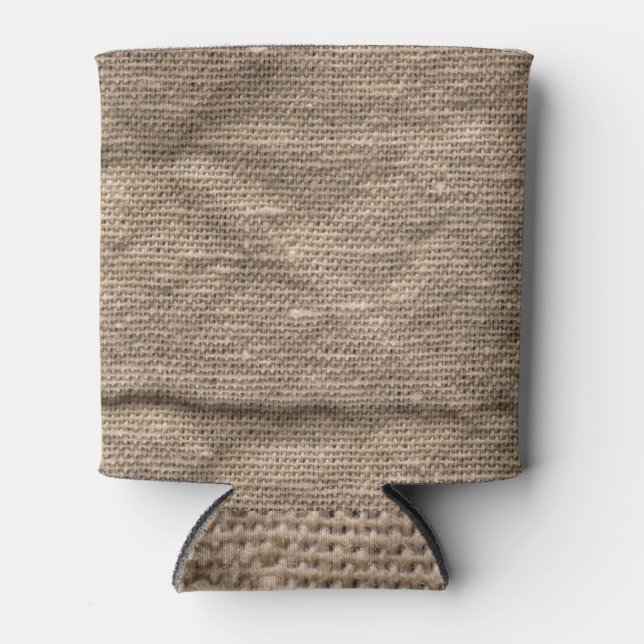 Creased brown, abstract textured background. can cooler (Front)