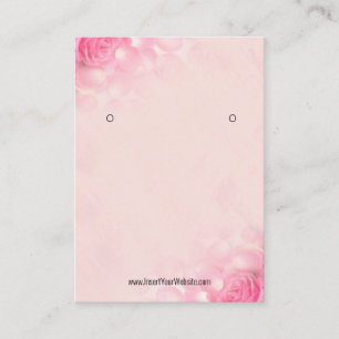 Creat Your Custom Kraft Earring Display Logo Business Card