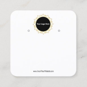 Creat Your Custom Logo Earring Display Card 