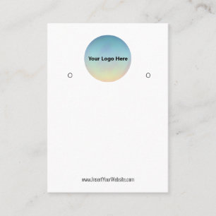 Creat Your Custom Logo Earring Display Card