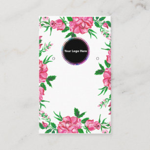 Creat Your Custom Logo Earring Display Card 