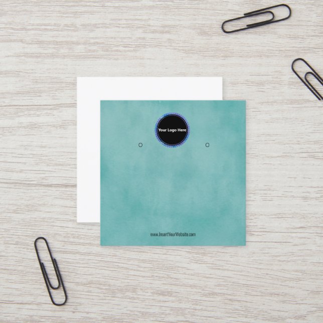 Creat Your Custom Logo Earring Display Card  (Front/Back In Situ)